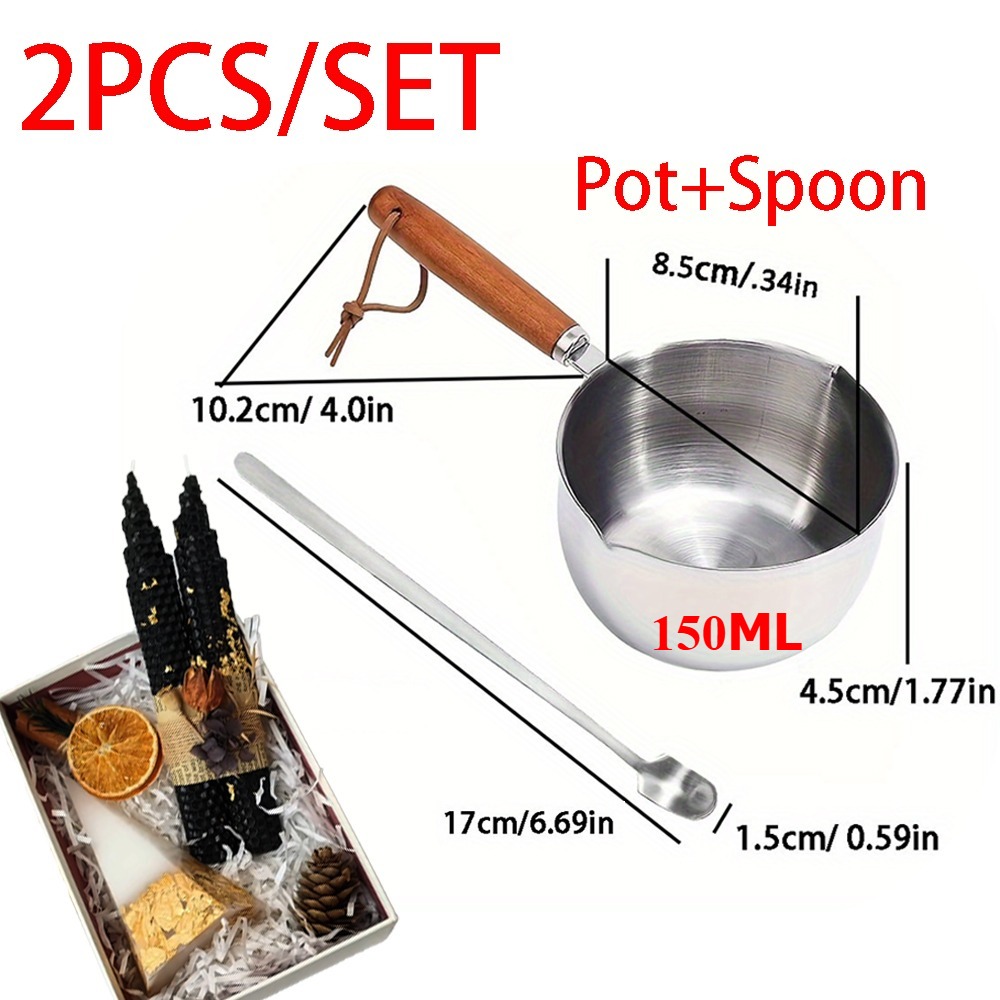 2 PEÇAS/CONJUNTO: Panela de De - Candle Making Kits avaliação e preço