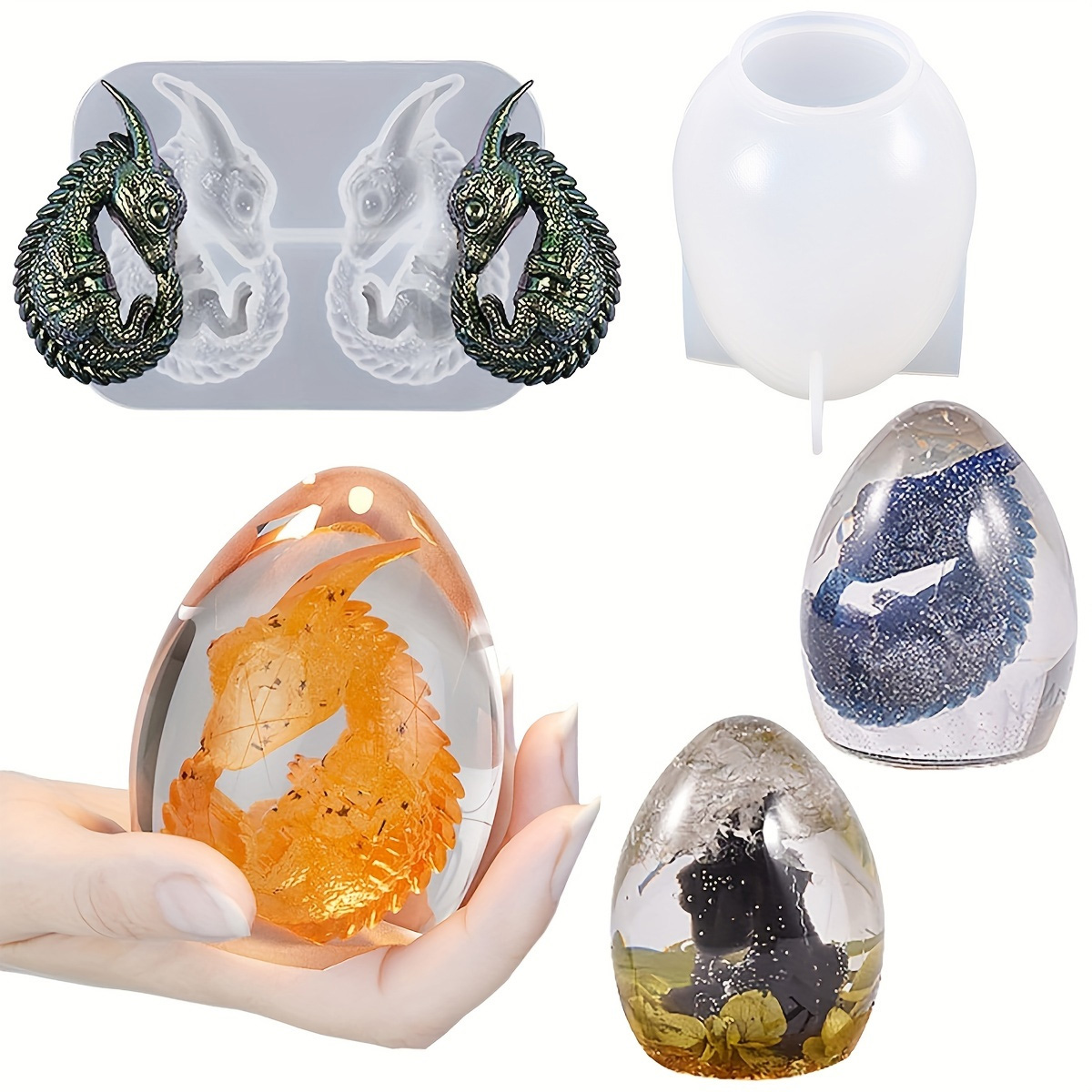 Moldes de ovo de dragão de sil - Candle Making Tutorial avaliação e preço