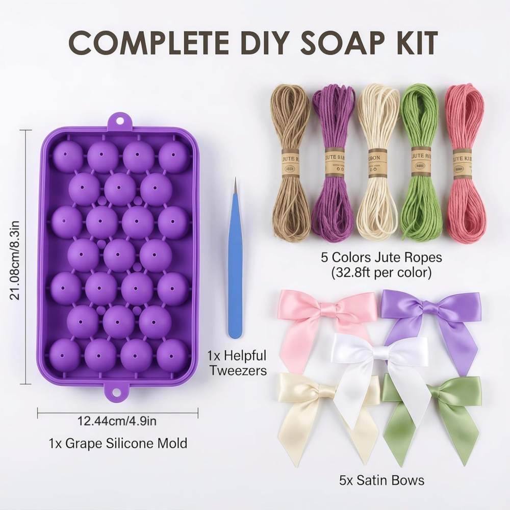 Molde de Sabonete de Uva, Mate - Candle Making Kits avaliação e preço